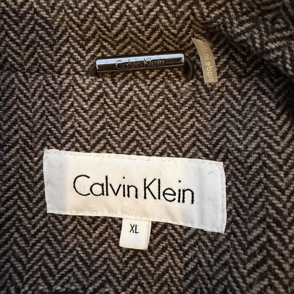 Calvin Klein Brown Herringbone Jacket Men’s size XL - Picture 6 of 6